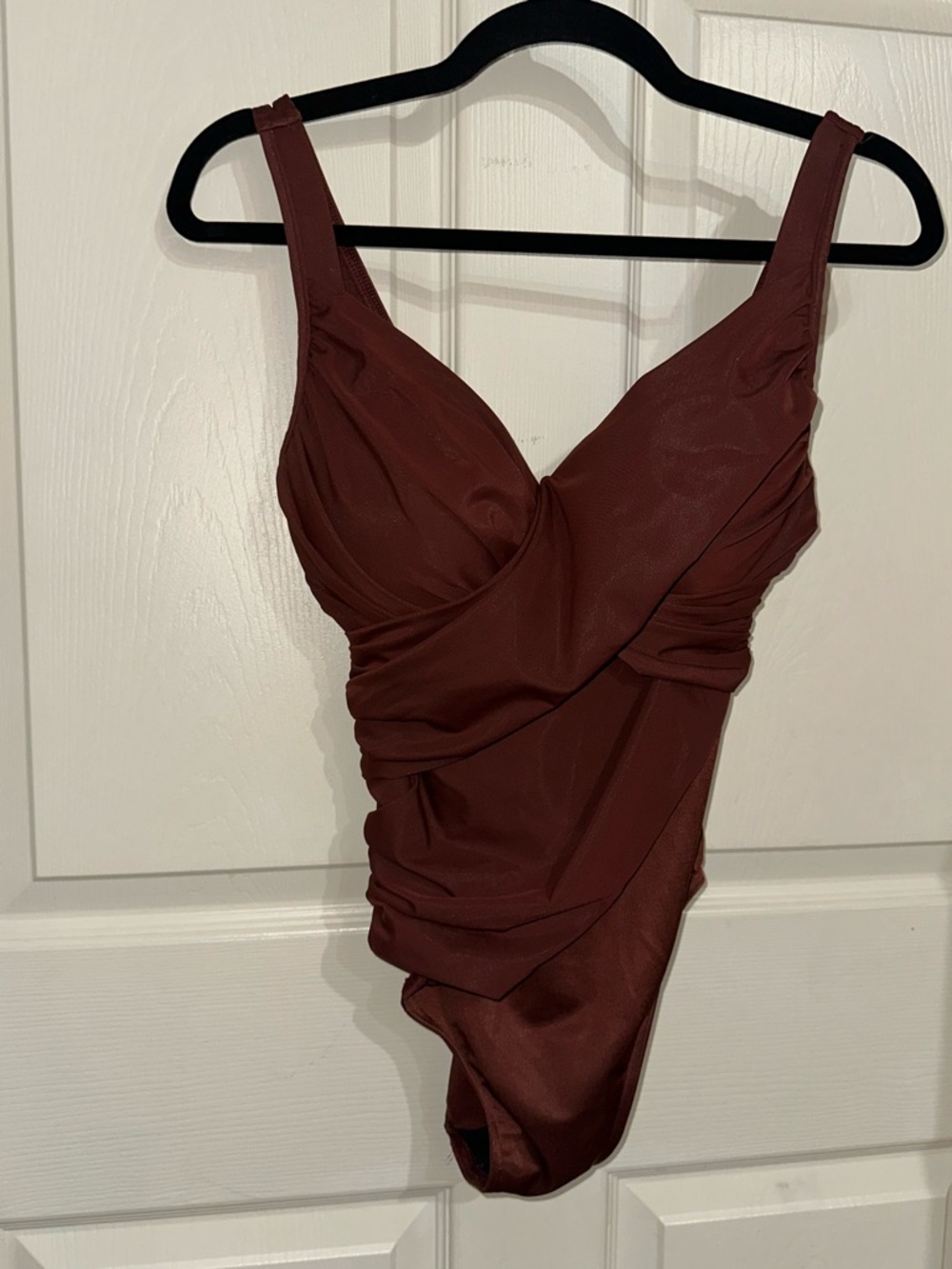 Miraclesuit One-Piece Swimsuit flattering copper Brown 10 summer beach vacation - Picture 2 of 10